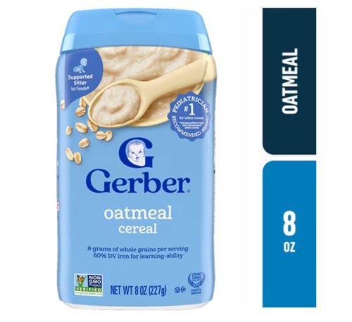 Gerber Baby Cereal 4+ Months Non-GMO Oatmeal