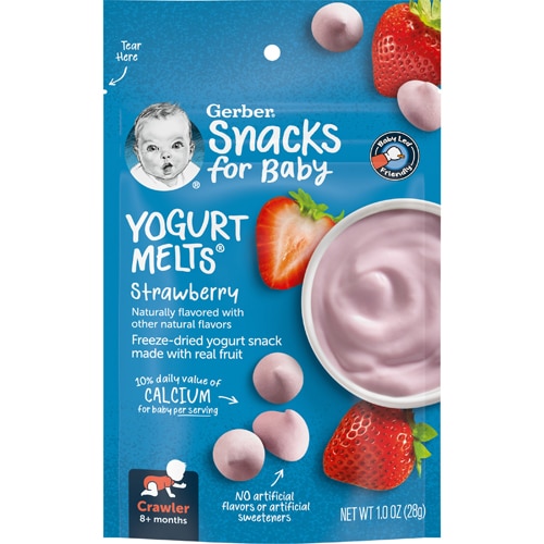Gerber Baby Snacks Yogurt Melts Strawberry