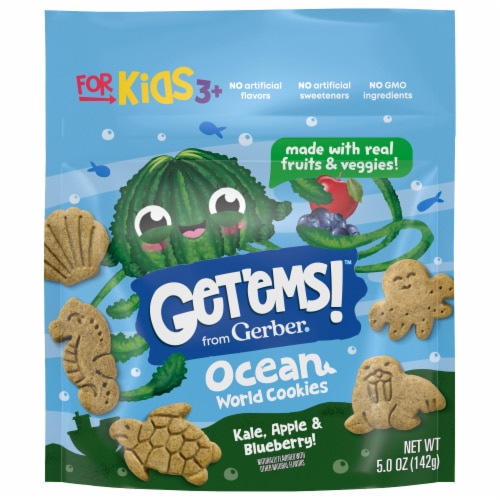 Gerber Kids Get'ems Cookies Kale Apple Blueberry