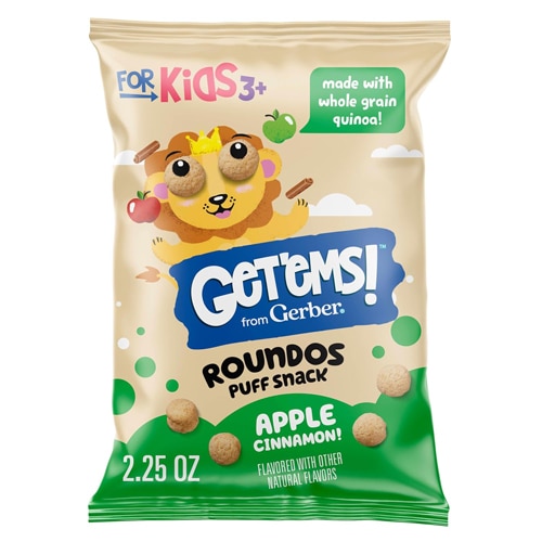 Gerber Kids Get'ems Roundos Puff Snack Apple Cinnamon