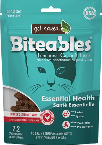 Get Naked - Biteables Functional Cat Soft Treats Essential Health Chicken & Tuna Recipe