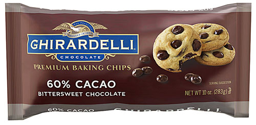 Ghirardelli Chocolate Premium Baking Chips Bittersweet Chocolate