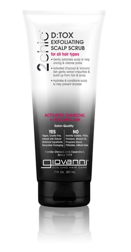 Giovanni 2chic D:Tox Exfoliating Scalp Scrub Activated Charcoal + Volcanic Ash