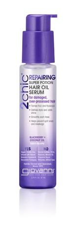 Giovanni 2chic Repairing Super Potion Hair Oil Serum with Blackberry & Coconut Oil