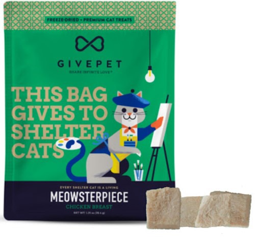 GivePet Cat Treats Meowsterpiece Freeze-Dried Chicken Breast