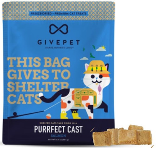 GivePet Cat Treats Purrfect Cast Freeze Dried Salmon