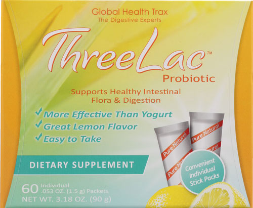 Global Health Trax ThreeLac™ Probiotic Lemon