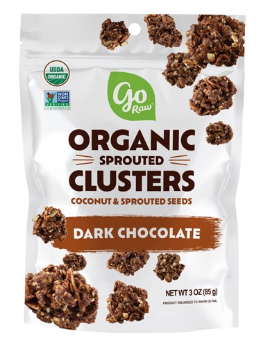 Go Raw Organic Coconut & Sprouted Seed Clusters Dark Chocolate