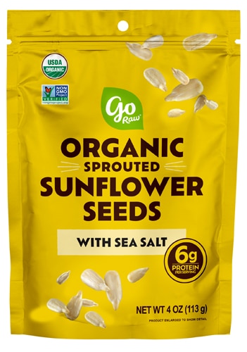 Go Raw Organic Sprouted Sunflower Seeds Sea Salt