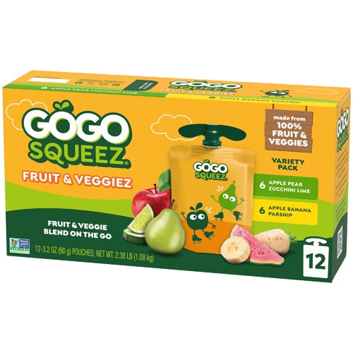 GoGo Squeez Fruit & Veggiez On the Go Variety Pack