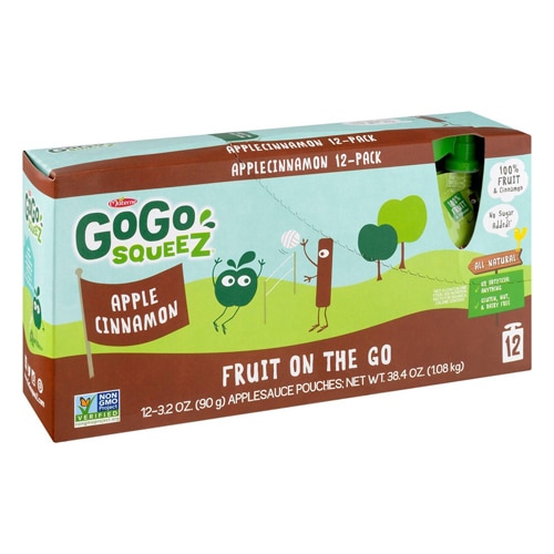 GoGo Squeez Fruit On The Go Apple Sauce Apple Cinnamon