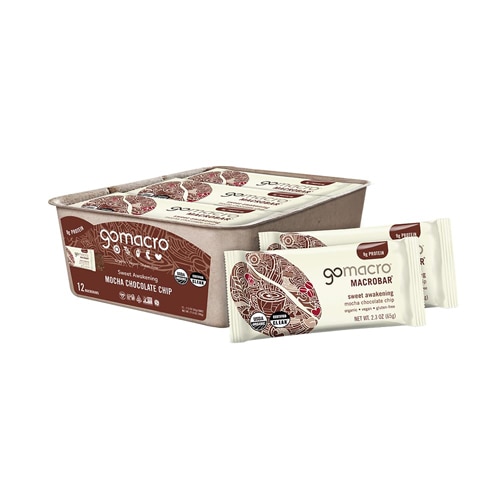 GoMacro Organic Vegan Protein MacroBar Mocha Chocolate Chip