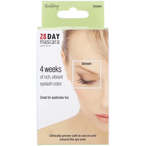 Godefroy 28 Day Mascara Eyelash Gel Tint - Brown