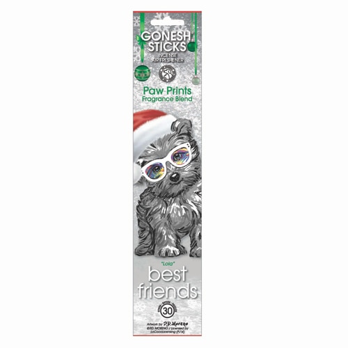 Gonesh Incense Blended Holiday Pet Friendly Scent - Paw Prints Lola