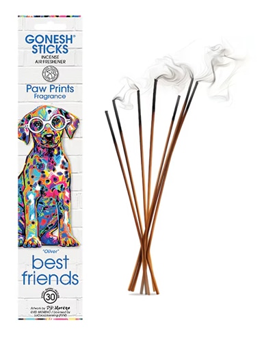 Gonesh Incense Blended Pet Friendly Scent - Paw Prints Oliver