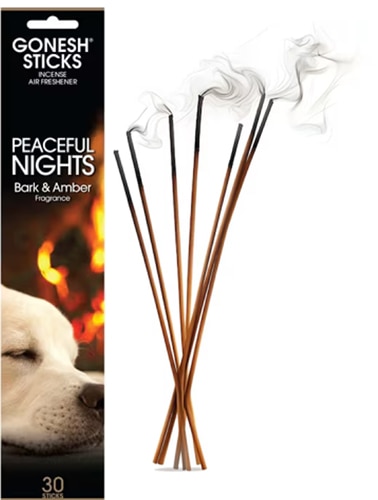 Gonesh Incense Blended Scent - Peaceful Nights Bark & Amber