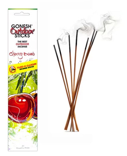 Gonesh Incense Outdoor Yard-N-Garden Citronella Incense Cherry Bomb