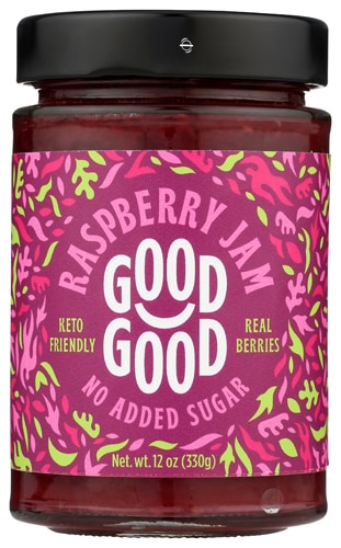 Good Good Vegan Gluten Free No Added Sugar Jam Raspberry