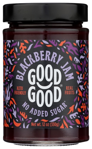 Good Good Vegan Gluten Free No Added Sugar Jams Blackberry