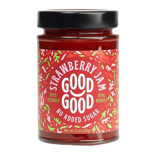 Good Good Vegan Gluten Free No Added Sugar Strawberry Jam