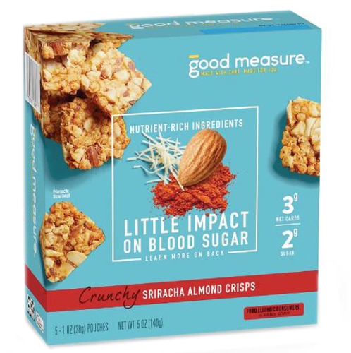 Good Measure Almond Crisps Blood Sugar Friendly Sriracha