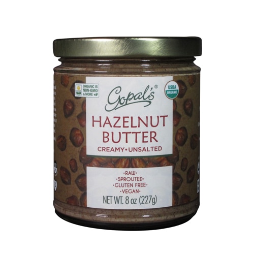 Gopal's Gluten Free Organic Creamy Hazelnut Butter Unsalted
