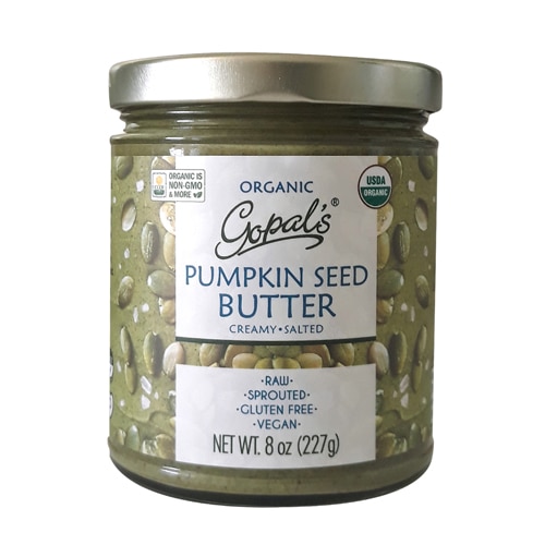 Gopal's Organic Sprouted Pumpkin Seed Butter Creamy Salted