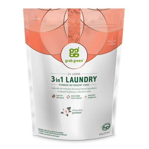 GrabGreen 3-in-1 Laundry Detergent Pods Gardenia