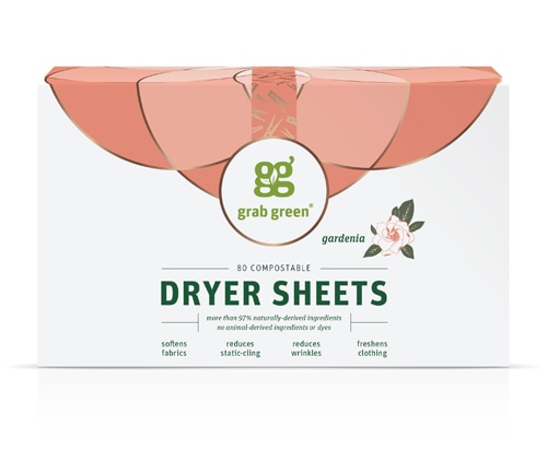 GrabGreen Classic Dryer Sheets Gardenia