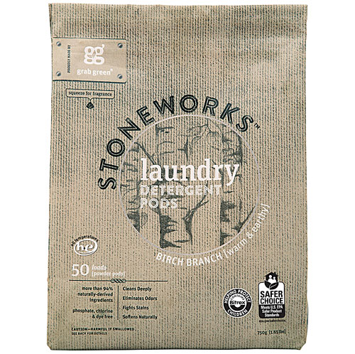 GrabGreen Stoneworks Laundry Detergent Pods Birch Branch