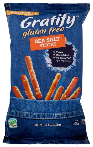 Gratify Gluten Free Pretzel Sticks Sea Salt