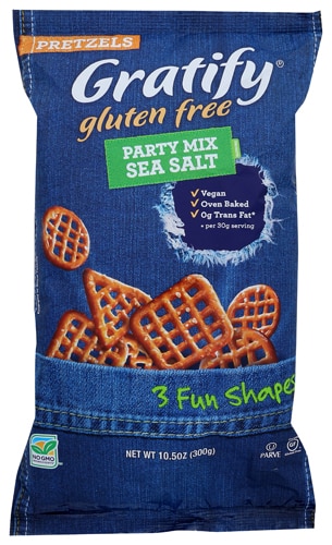 Gratify Gluten Free Pretzels Party Mix Sea Salt