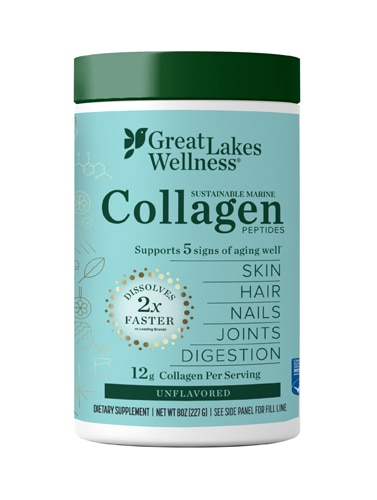 Great Lakes Wellness Sustainable Marine Collagen Peptides Unflavored