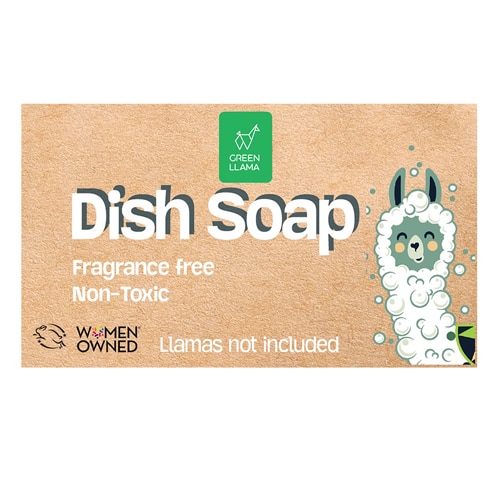 Green Llama Dish Soap Bar Fragrance-Free