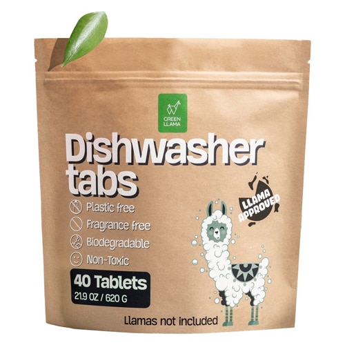 Green Llama Dishwasher Tablets Fragrance-Free