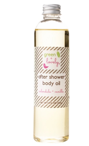 Green + Lovely After Shower Body Oil Calendula Vanilla