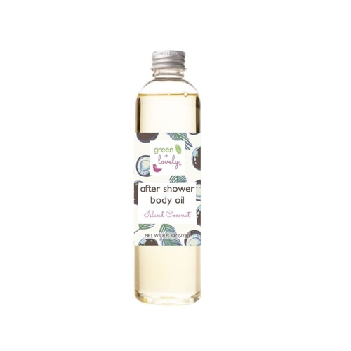 Green + Lovely After Shower Body Oil Island Coconut