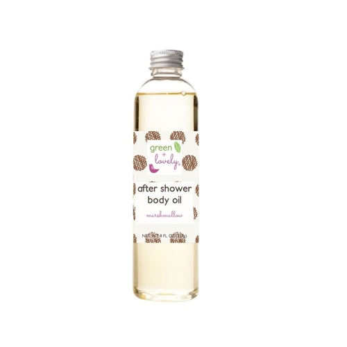 Green + Lovely After Shower Body Oil Marshmallow