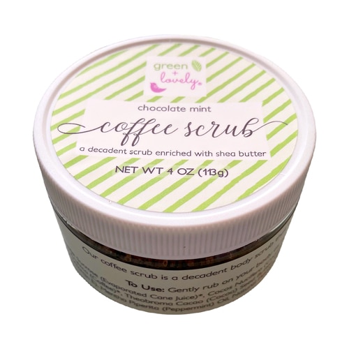 Green + Lovely Coffee Sugar Scrub Chocolate Mint