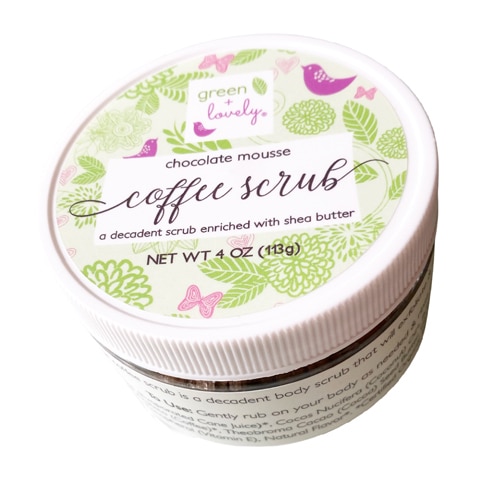 Green + Lovely Coffee Sugar Scrub Chocolate Mousse