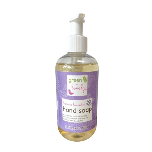 Green + Lovely Liquid Hand Soap Shea + Coconut Luscious Lavender