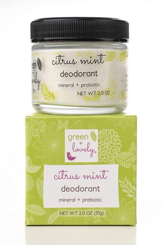 Green + Lovely Mineral Prebiotic Deodorant Citrus Mint