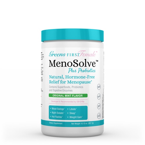 Greens First Female - MenoSolve Plus Probiotics Powder Original Mint