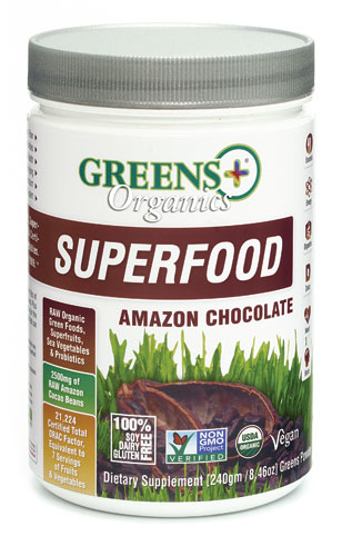 Greens Plus Organics Superfood Amazon Chocolate