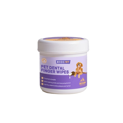 HICC Pet Dental Finger Wipes for Dogs & Cats Unscented