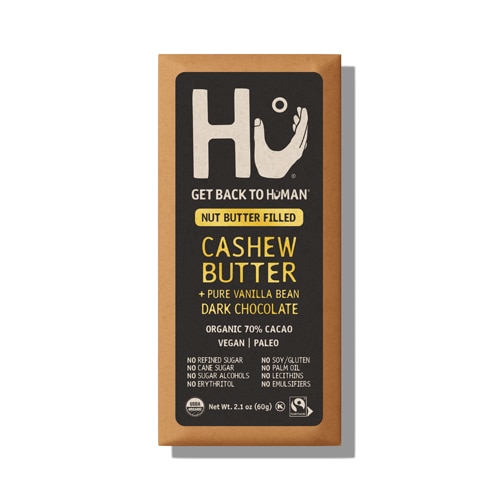 HU Dark Chocolate Bar Vegan Paleo Cashew Butter & Pure Vanilla Bean