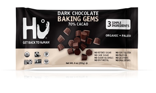 HU Organic Dark Chocolate Baking Gems