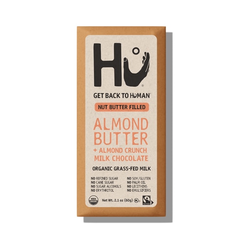 HU Organic Fair Trade Milk Chocolate Bar Almond Butter Almond Crunch