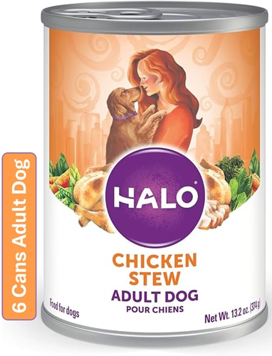 Halo Adult Dog Wet Food Grain-Free 13.2 oz Chicken Stew