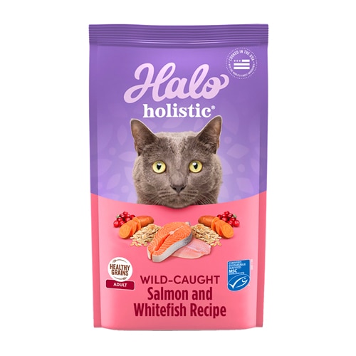 Halo Holistic Dry Cat Food Wild-Caught Salmon & Whitefish Recipe